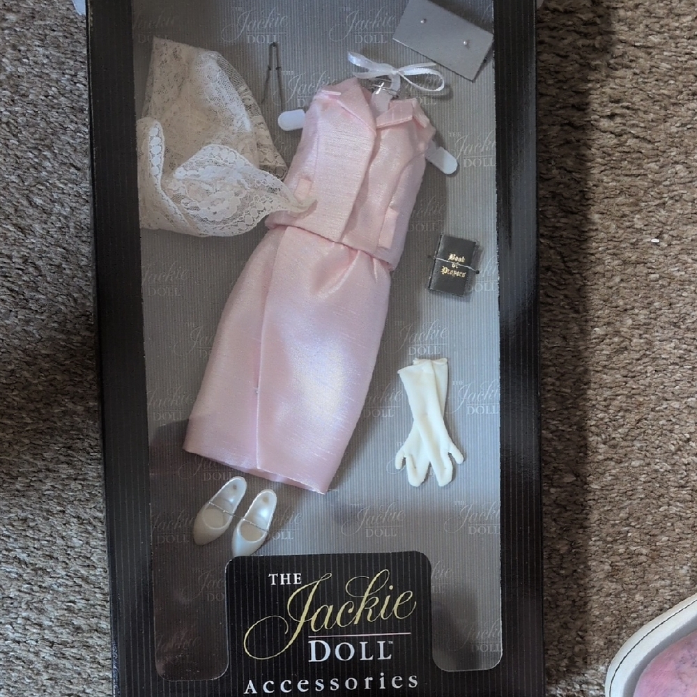 Pink Doll Dress Set with Accessories